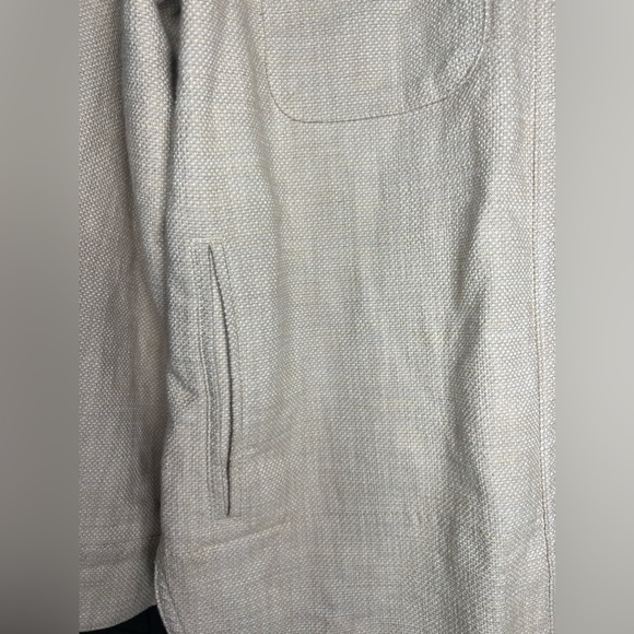 Banana Republic Long Line Oversized Boxy Shacket Tan SzM Fall - Picture 8 of 14